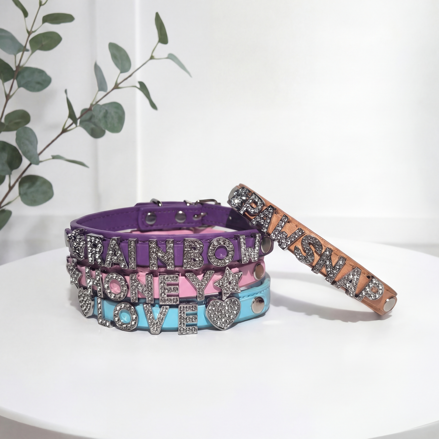 Custom pet diy name collar personalized design