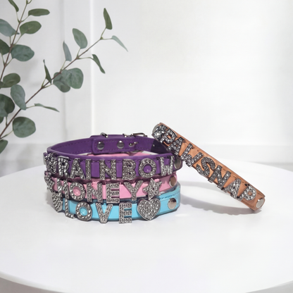 Custom pet diy name collar personalized design