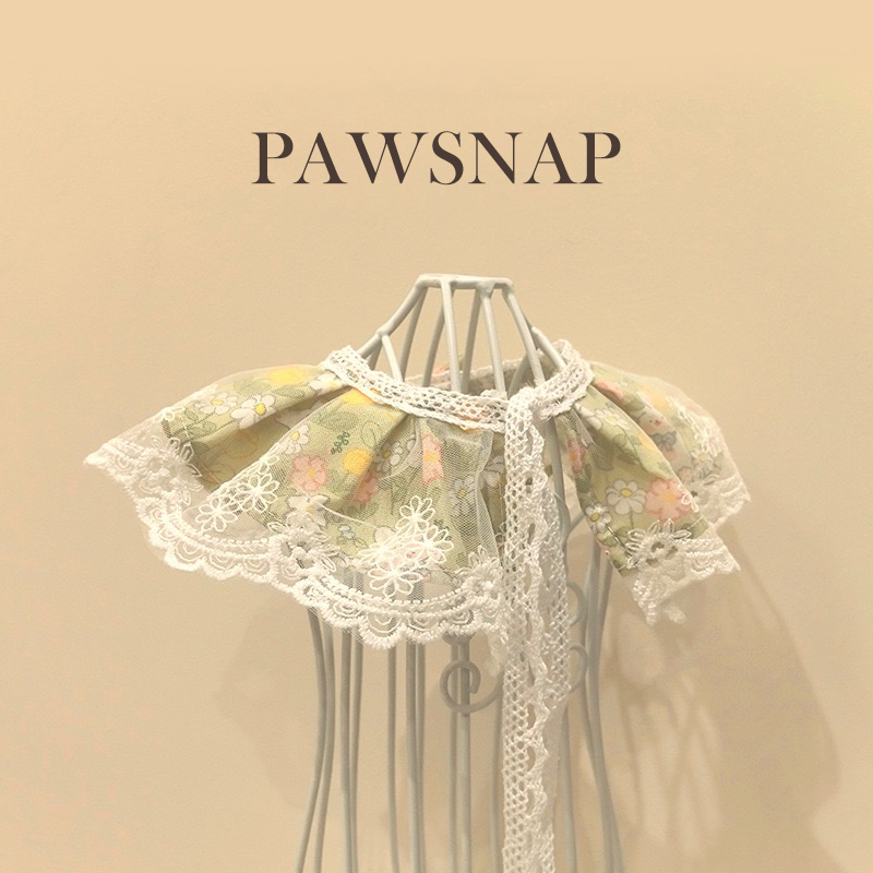 Green Floral Lace Pet Bandana