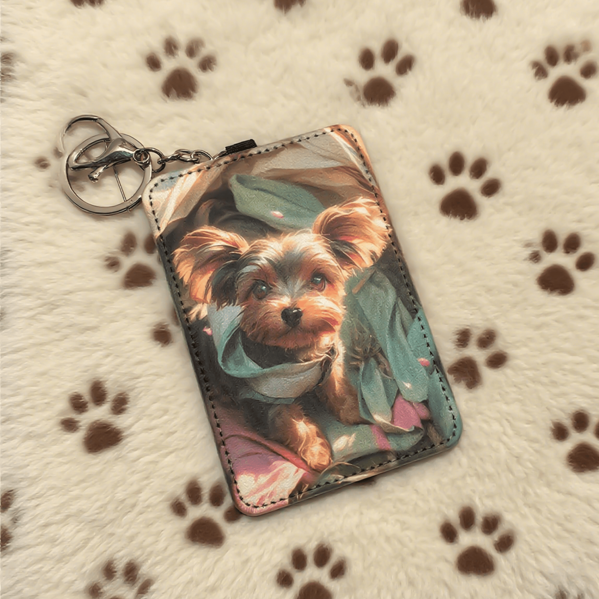 Personalized pet luggage tag for travel bags and suitcases